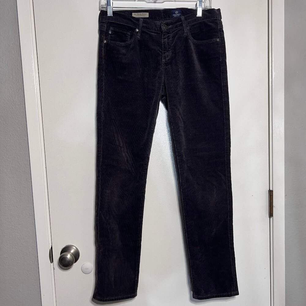 AG Adriano Goldschmied The Stevie Petite Slim Leg Corduroy Pants Womens Size 28P